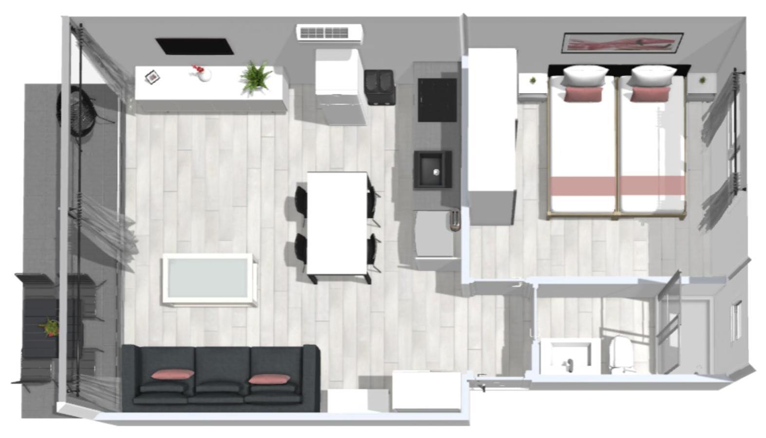 Roses Apartments 2 - Vista Mar Lateral 1Habitacion المظهر الخارجي الصورة